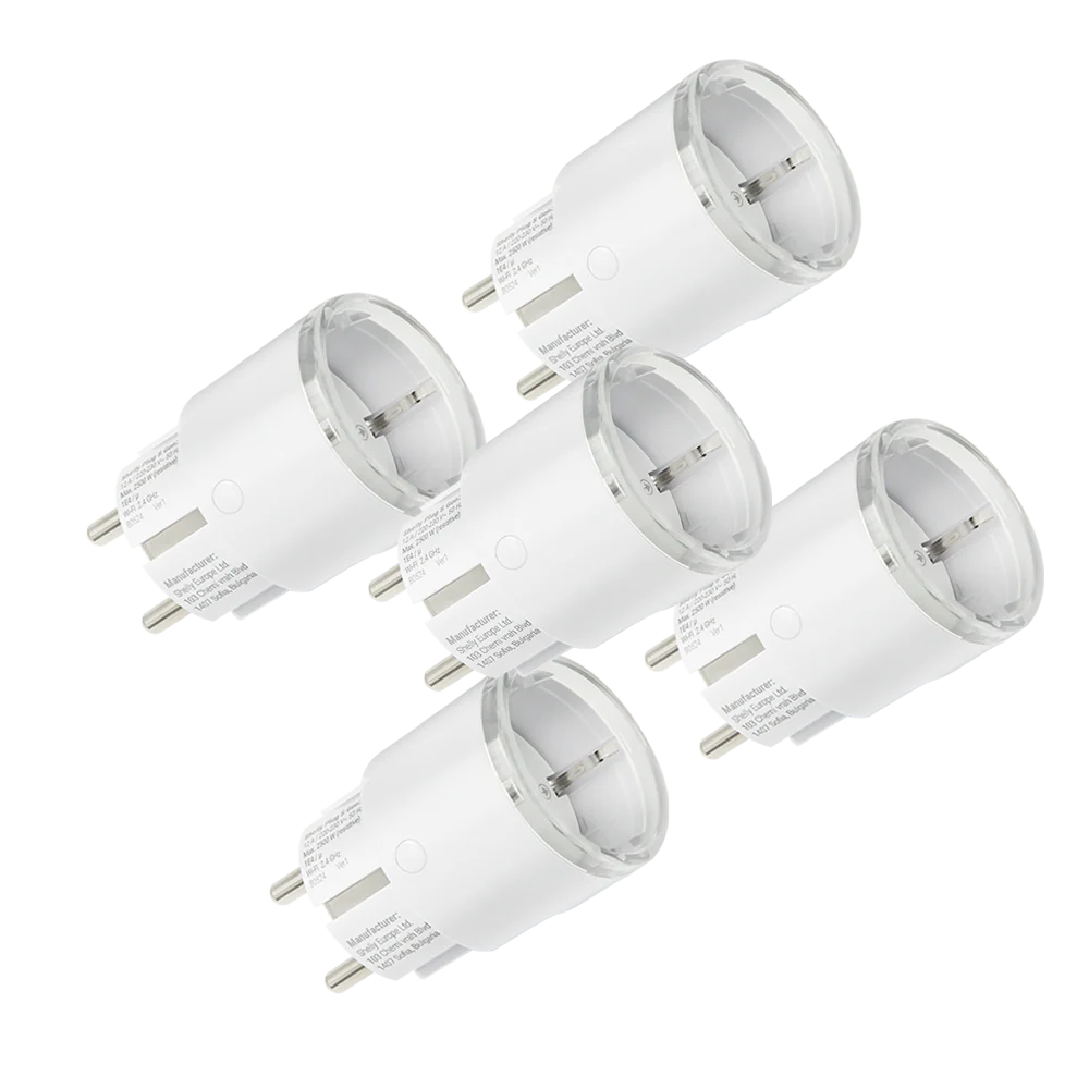 Shelly Plug S MTR Gen3 White 5-pack